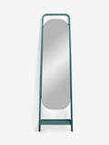 MADE.COM Teal Sylas full-length leaner mirror with shelf 176.5cm (British brand)