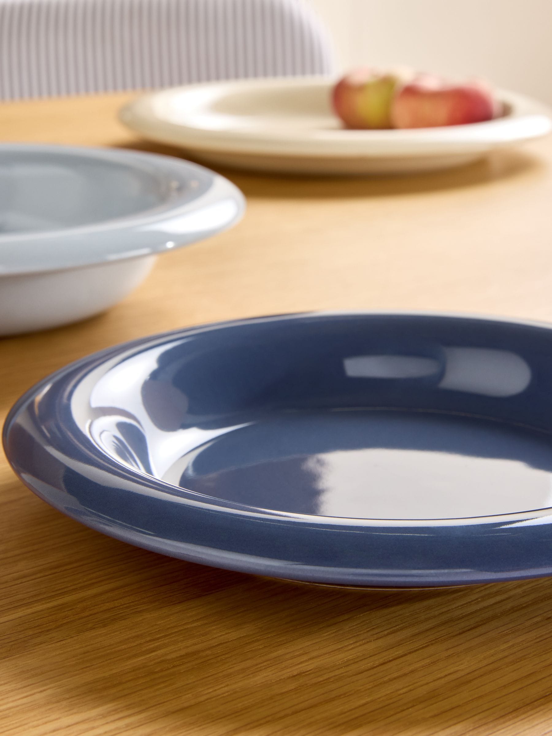 MADE.COM Quell side plates brown stoneware set of 4 - British product