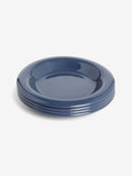 MADE.COM Quell side plates brown stoneware set of 4 - British product