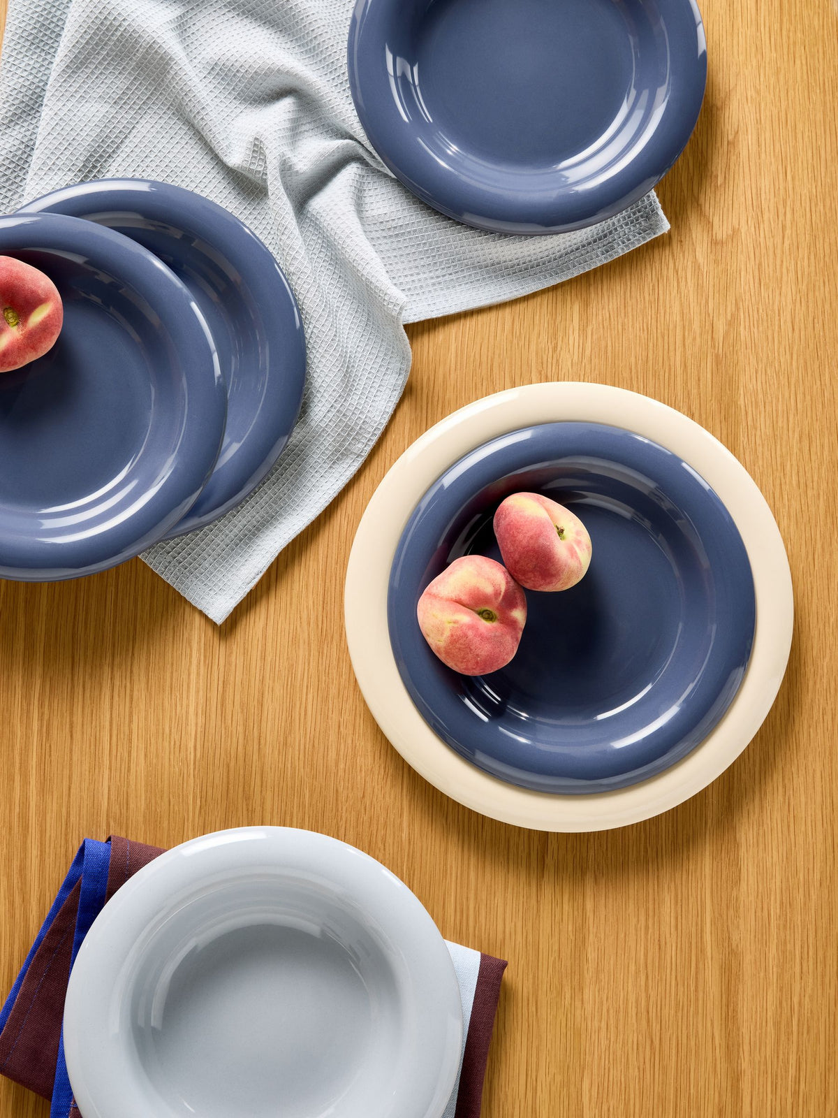 MADE.COM Quell side plates brown stoneware set of 4 - British product