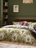 Paoletti Cedar Green duvet cover set, imported from the UK