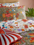 La Vida Festive reversible duvet cover and pillowcase set - British product