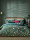 Furn Green Beetalis Jewel Reversible Duvet Cover and Pillowcase Set