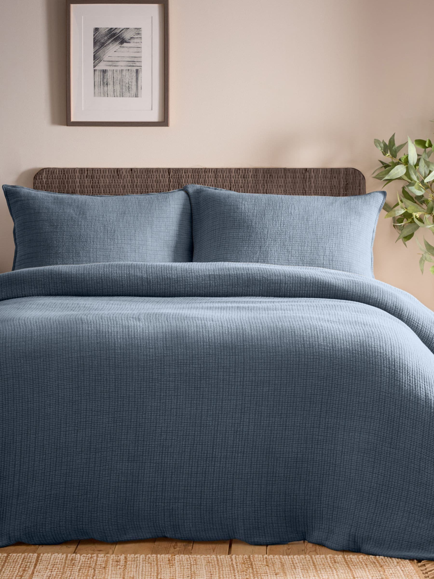 Yard Ink Ribble Ink Blue Duvet Cover Set (British brand)