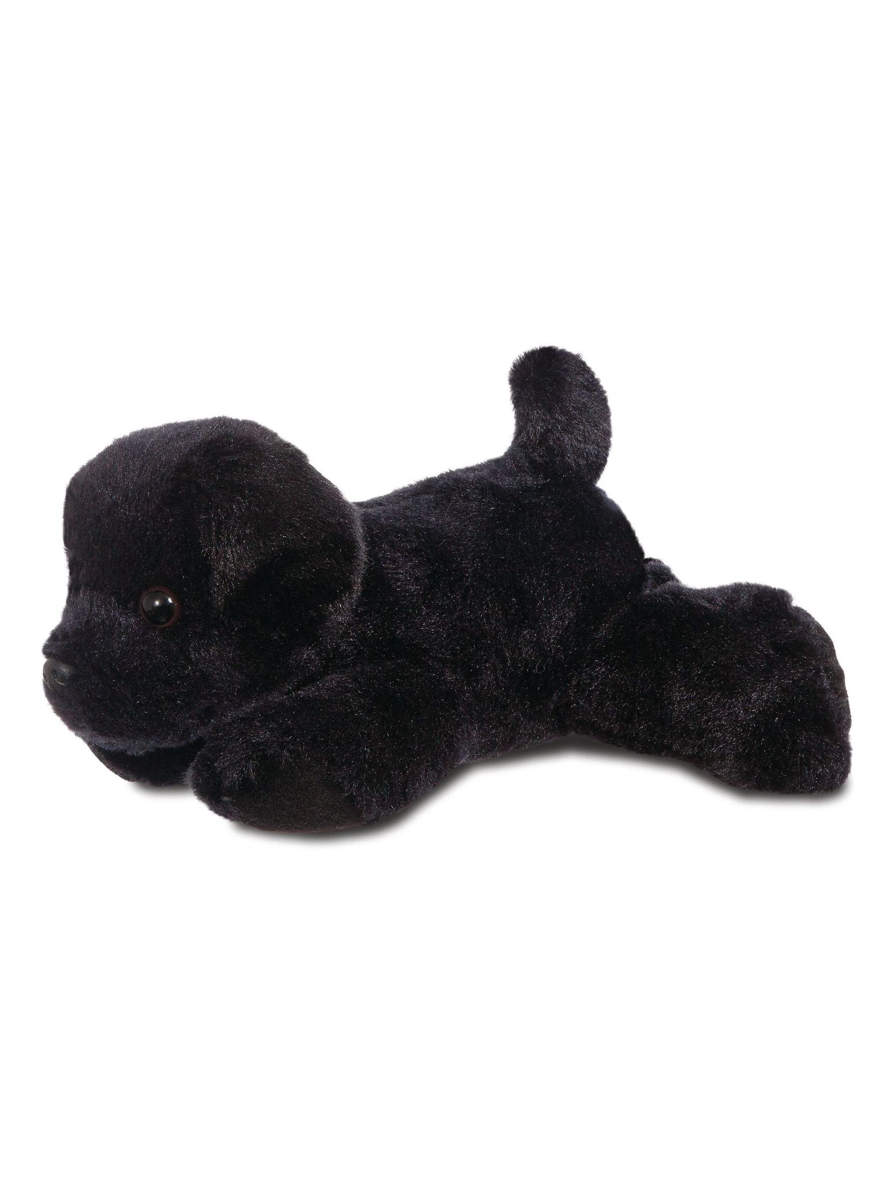 Aurora World Mini Flopsies black Labrador soft toy 8 inch (British brand)