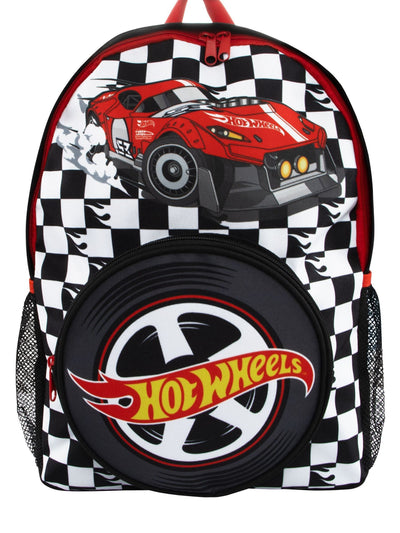 Next Hot Wheels Black Backpack with Wheel Pocket School Bag- Buy online at McGrocer