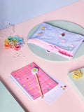 Flower Power bracelet making stationery set with sketch pad, UK version
