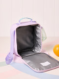 Lilac Purple Rainbow lunch bag with water bottle, UK version