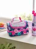 Pink Smiley Faces lunch bag 25x15.5x14cm, imported from the UK