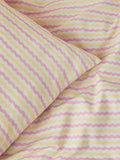 Lilac Flower Checkerboard Duvet Cover and Pillowcase Set