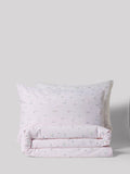 White pink floral duvet cover and pillowcase set (British brand)