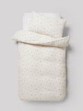 Natural Peach Crinkle Muslin duvet cover set, imported from the UK