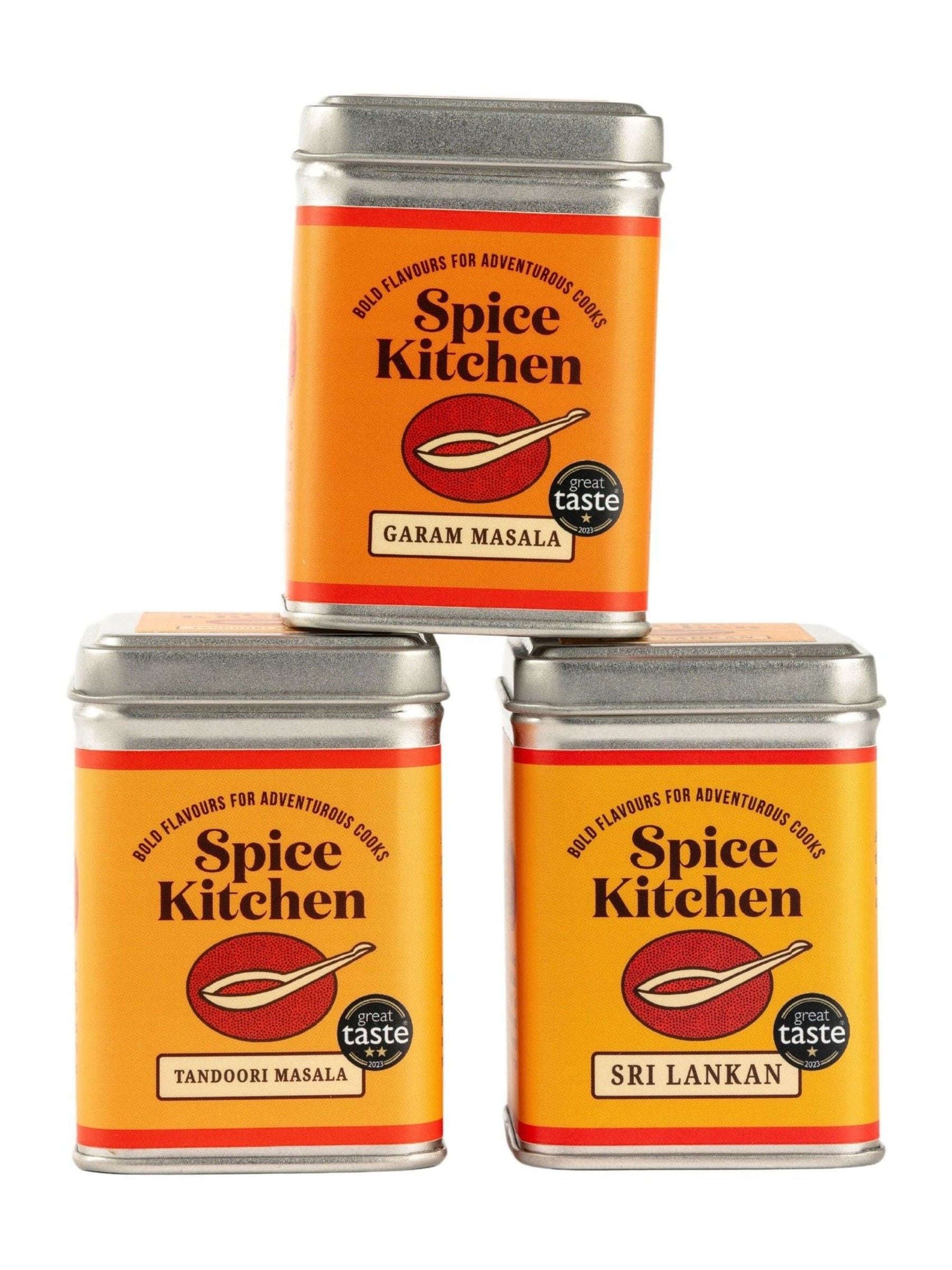Spice Kitchen curry blend trio 240g, imported from the UK