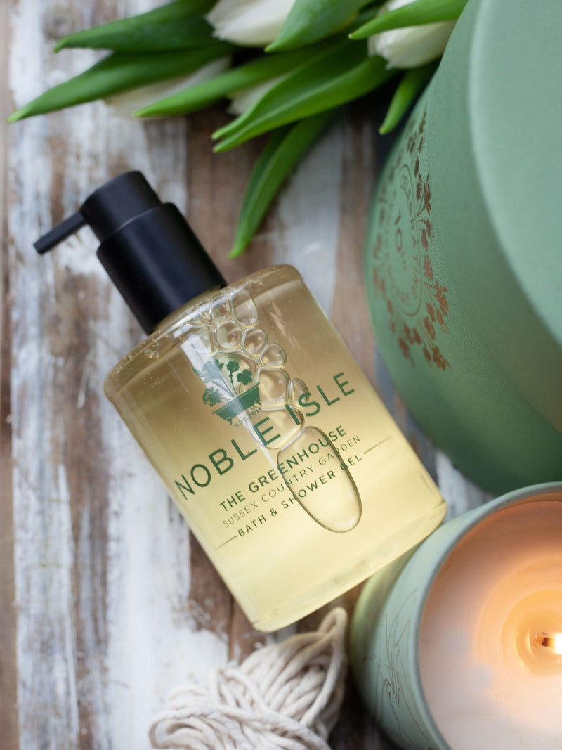 Noble Isle The Greenhouse bath and shower gel 250ml, imported from the UK
