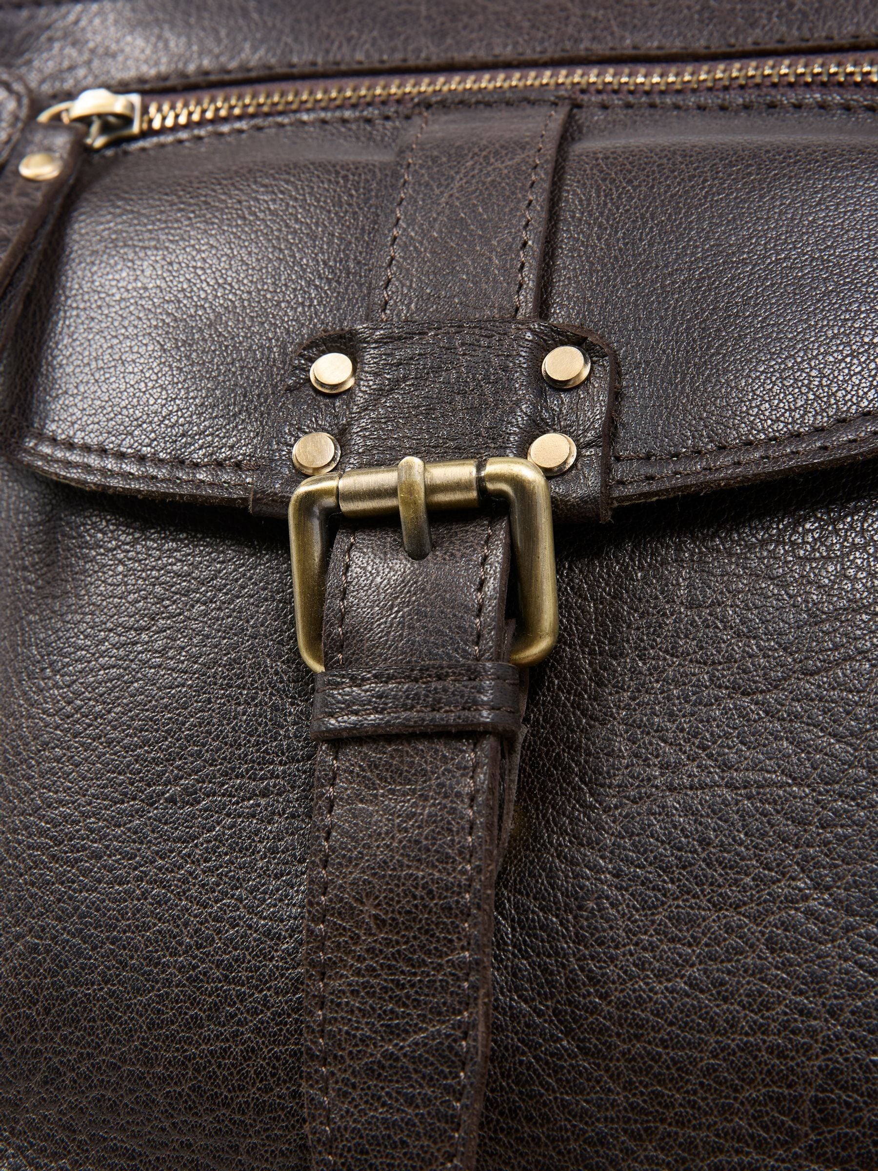 Celtic & Co. brown leather cross-body bag, imported from the UK