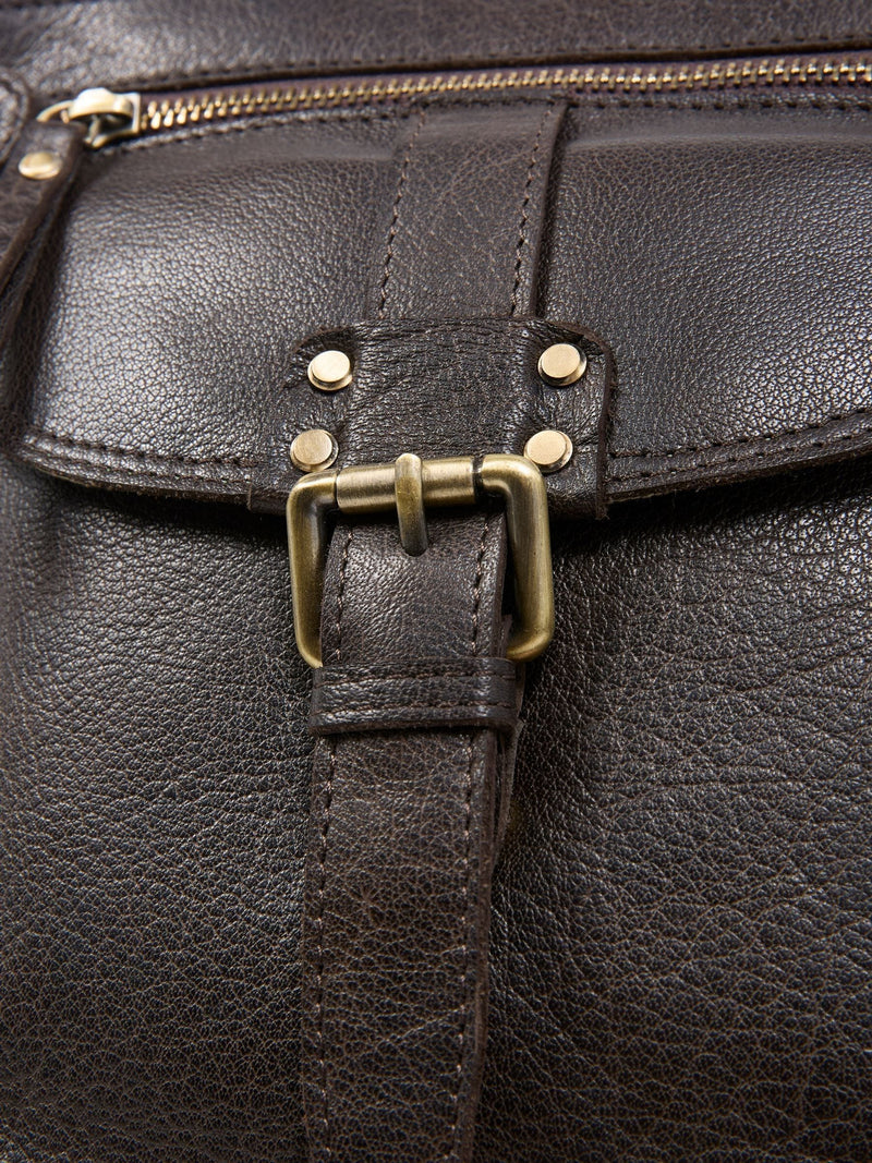 Celtic & Co. brown leather cross-body bag, imported from the UK