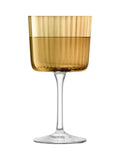 LSA International hand-painted wine glasses amber gems 250ml - British product