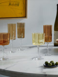 LSA International hand-painted wine glasses amber gems 250ml - British product