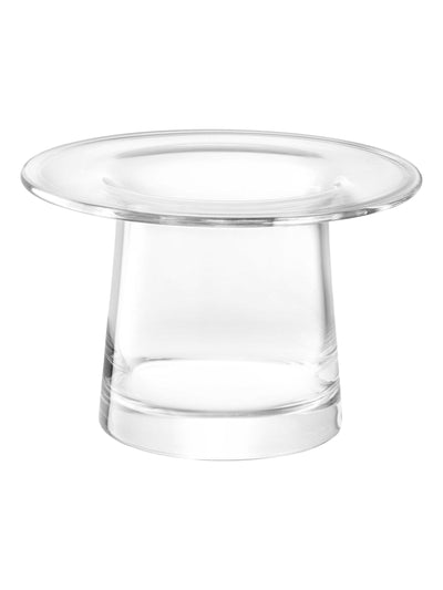 Lanterne vase en verre soufflé bouche transparent 13,5 cm