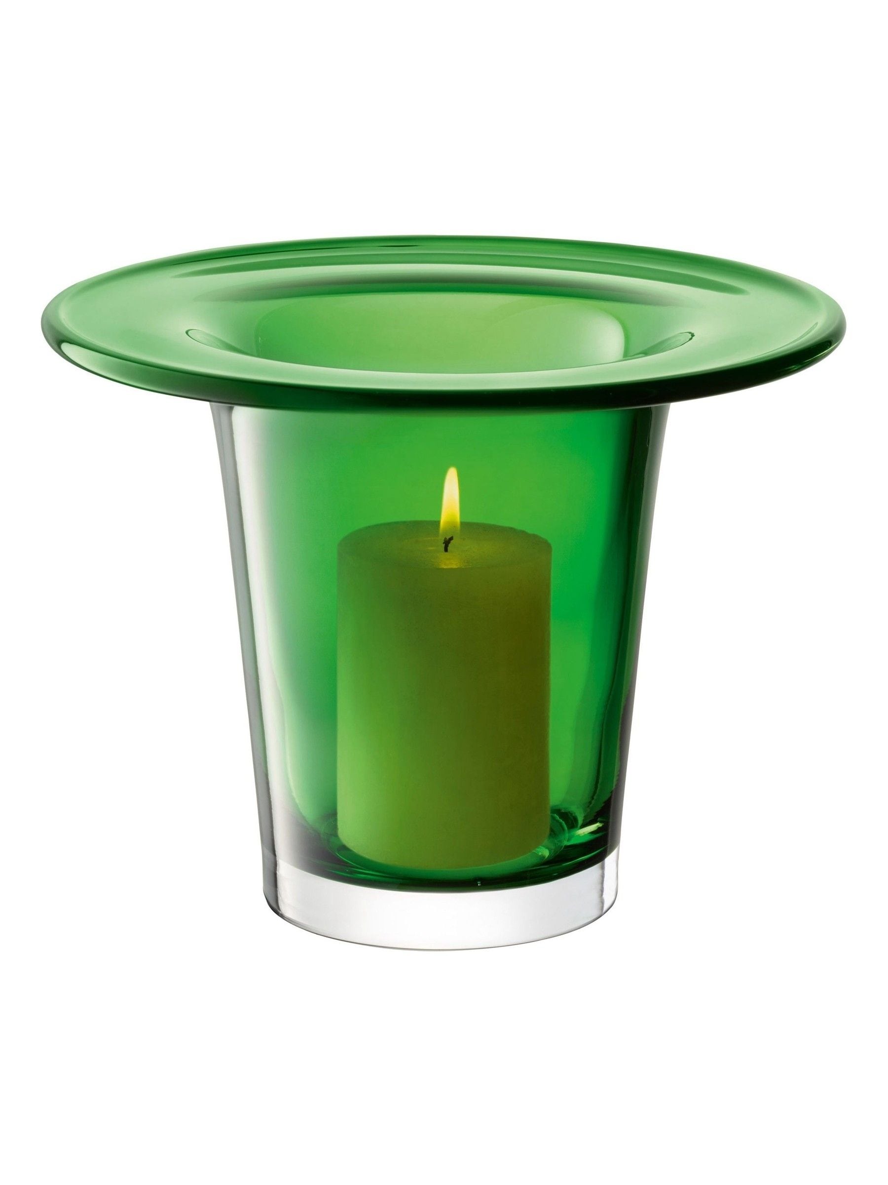 LSA International Fern Green Victoria Vase Lantern 19cm, UK version