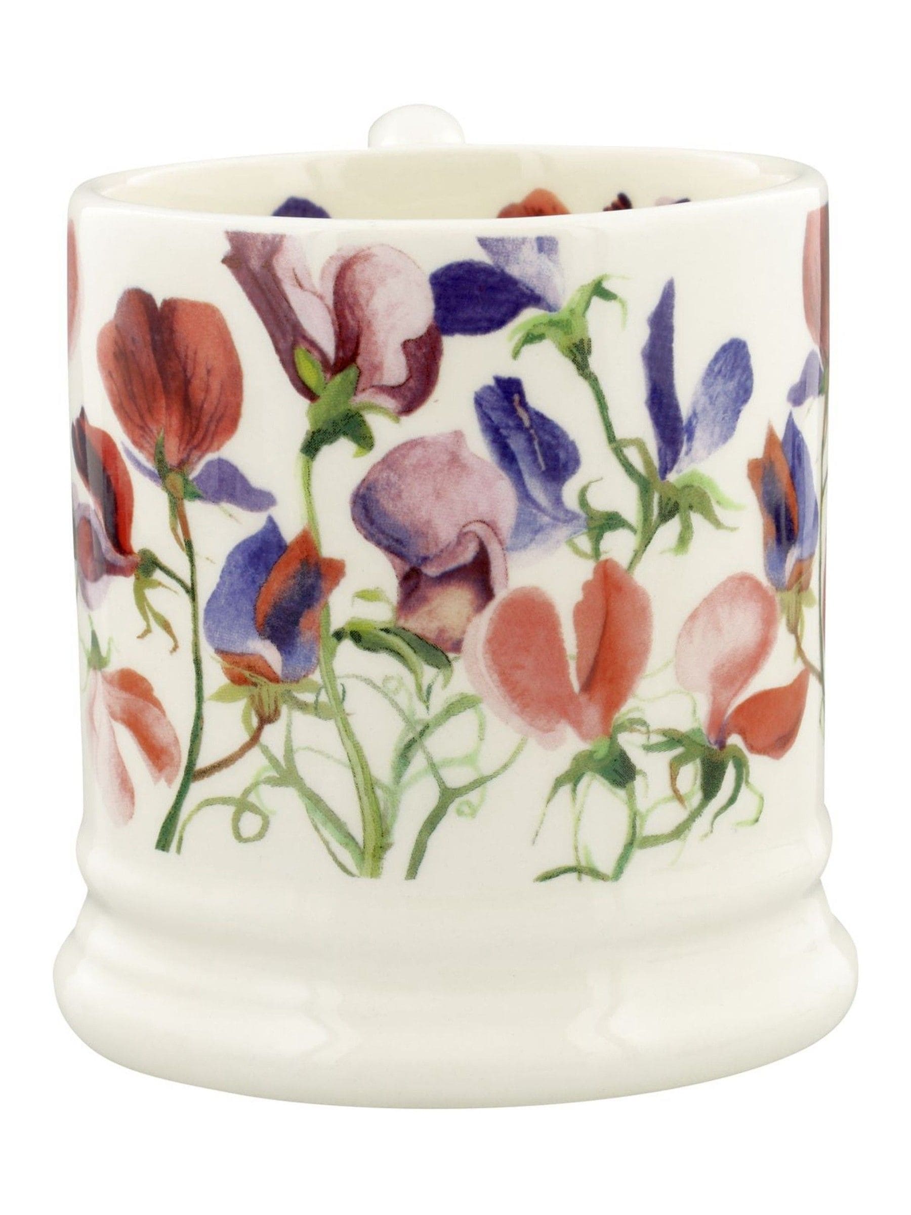 Emma Bridgewater Cream Sweet Pea Multi 1/2 Pint Mug