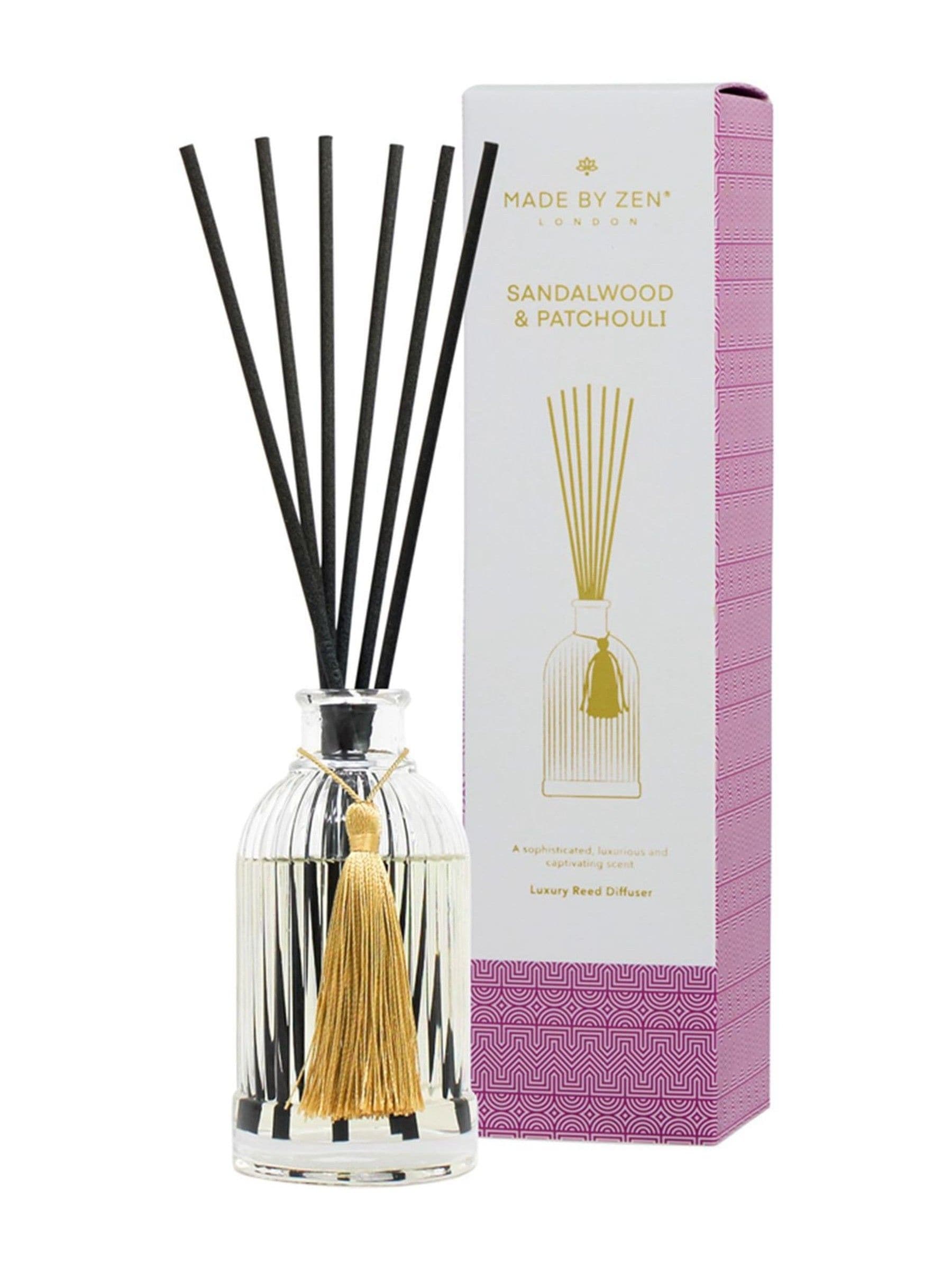 Made by Zen Sandalwood Patchouli Reed Diffuser, imported from the UK