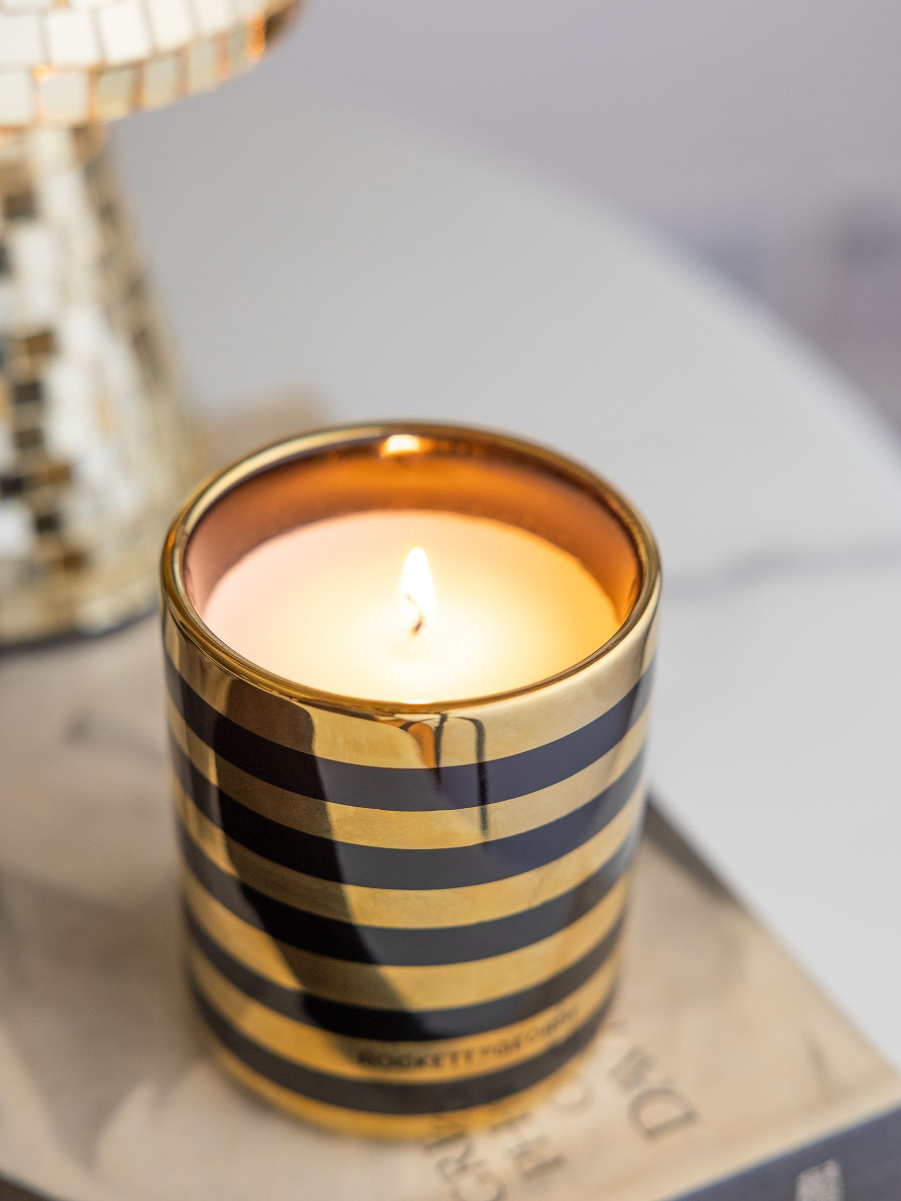 Rockett St George berry sandalwood scented candle, imported from the UK