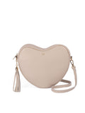 LRM Goods personalised leather crossbody heart bag - British product
