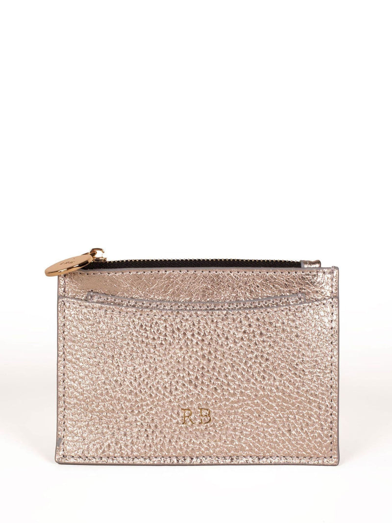 LRM Goods gold personalised leather Bertie purse (British brand)