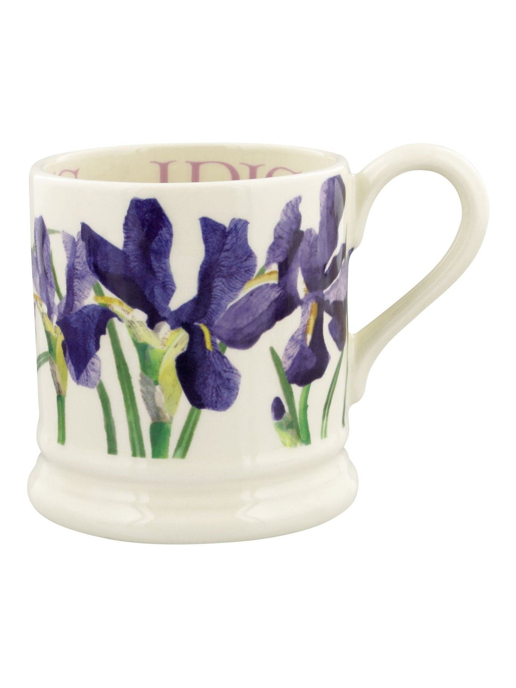 Emma Bridgewater Cream Iris 1/2 Pint Mug