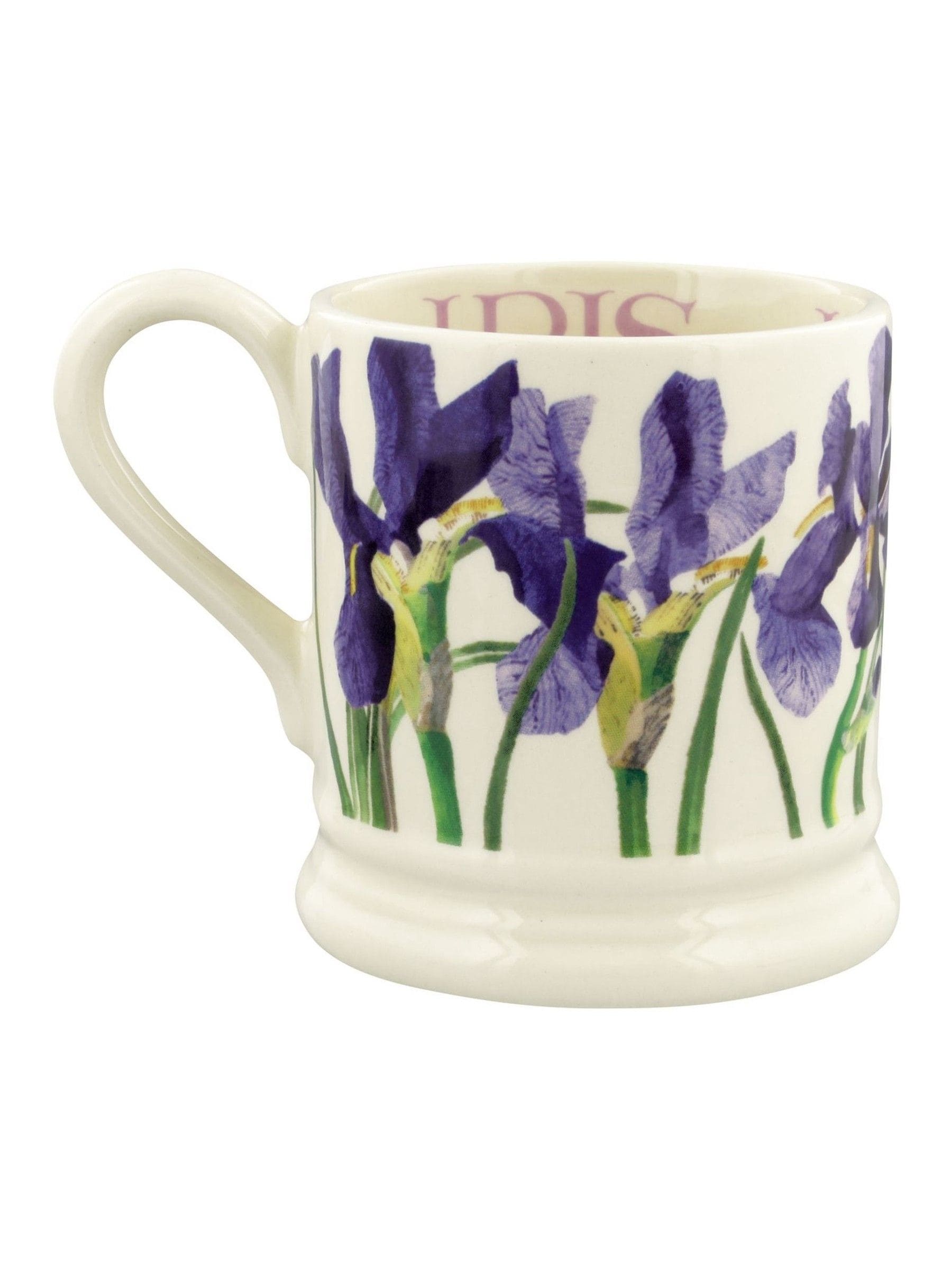 Emma Bridgewater Cream Iris 1/2 Pint Mug