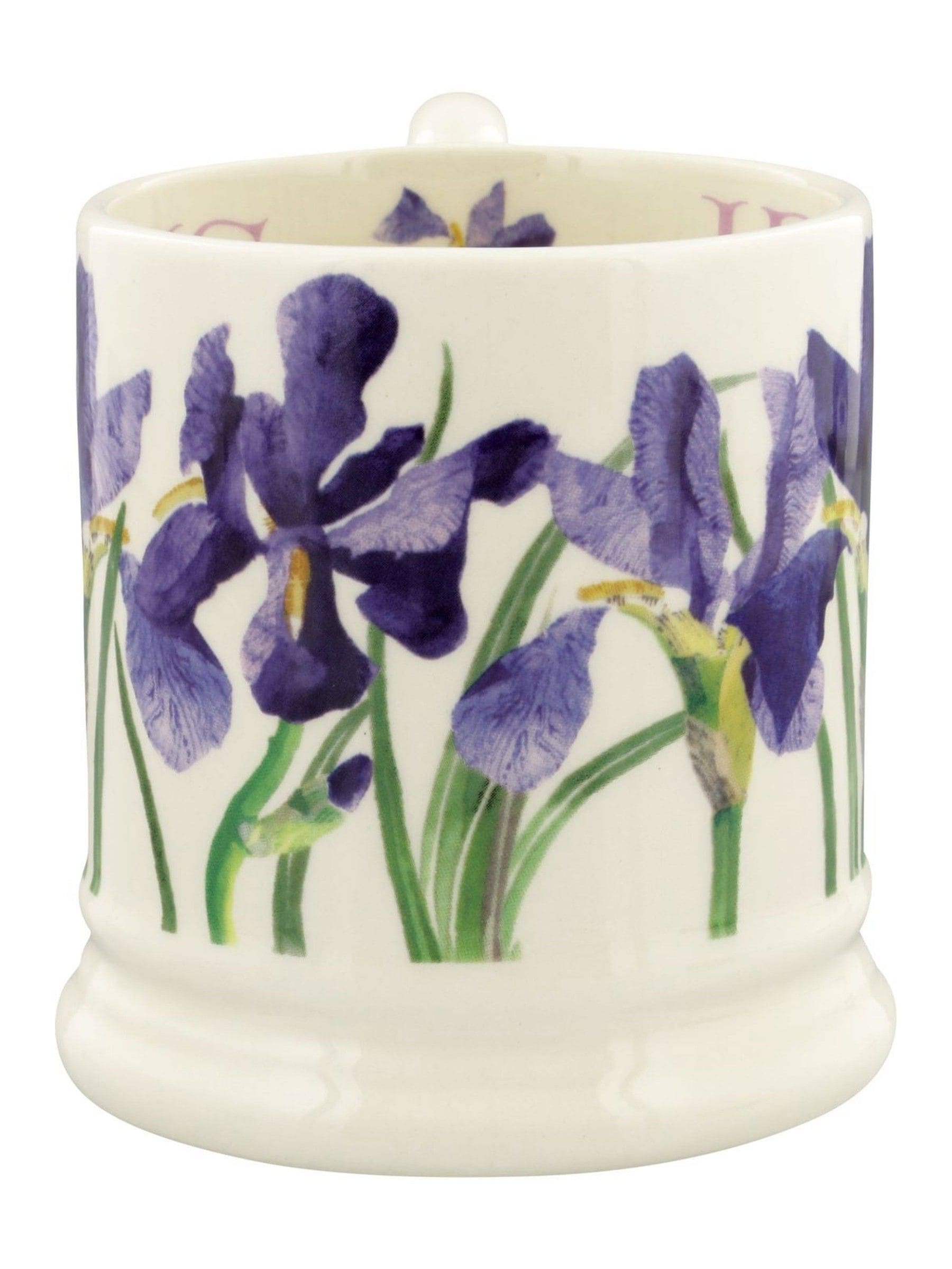 Emma Bridgewater Cream Iris 1/2 Pint Mug
