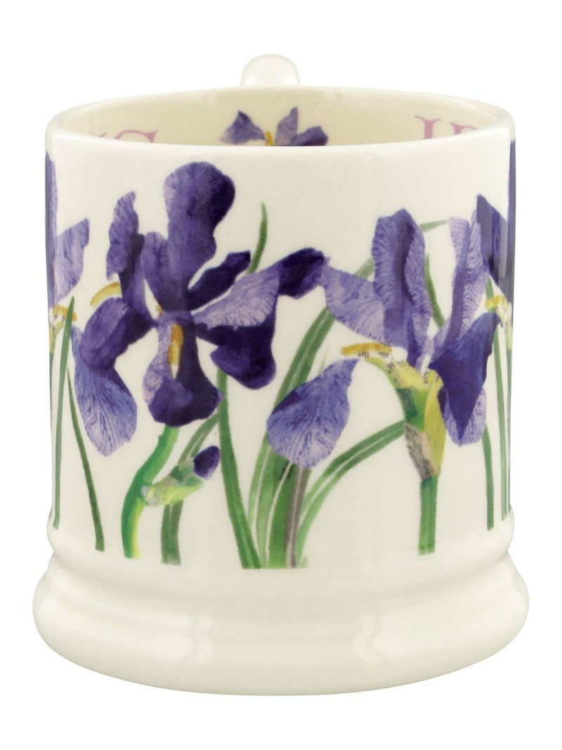 Emma Bridgewater Cream Iris 1/2 Pint Mug