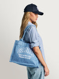 GANNI blue Easy Shopper denim bag - British product