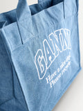 GANNI blue Easy Shopper denim bag - British product