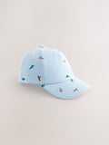 Dino embroidered baseball cap for children, 100% cotton (British brand)