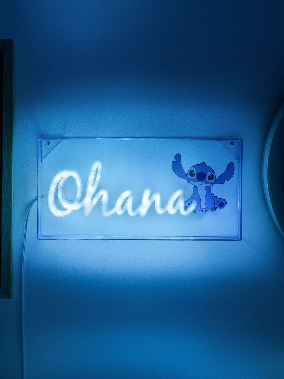 Disney Stitch Ohana LED neon light, imported from the UK