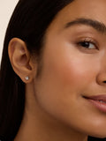 Ted Baker Gold Tone Clear Crystal Stud Earrings