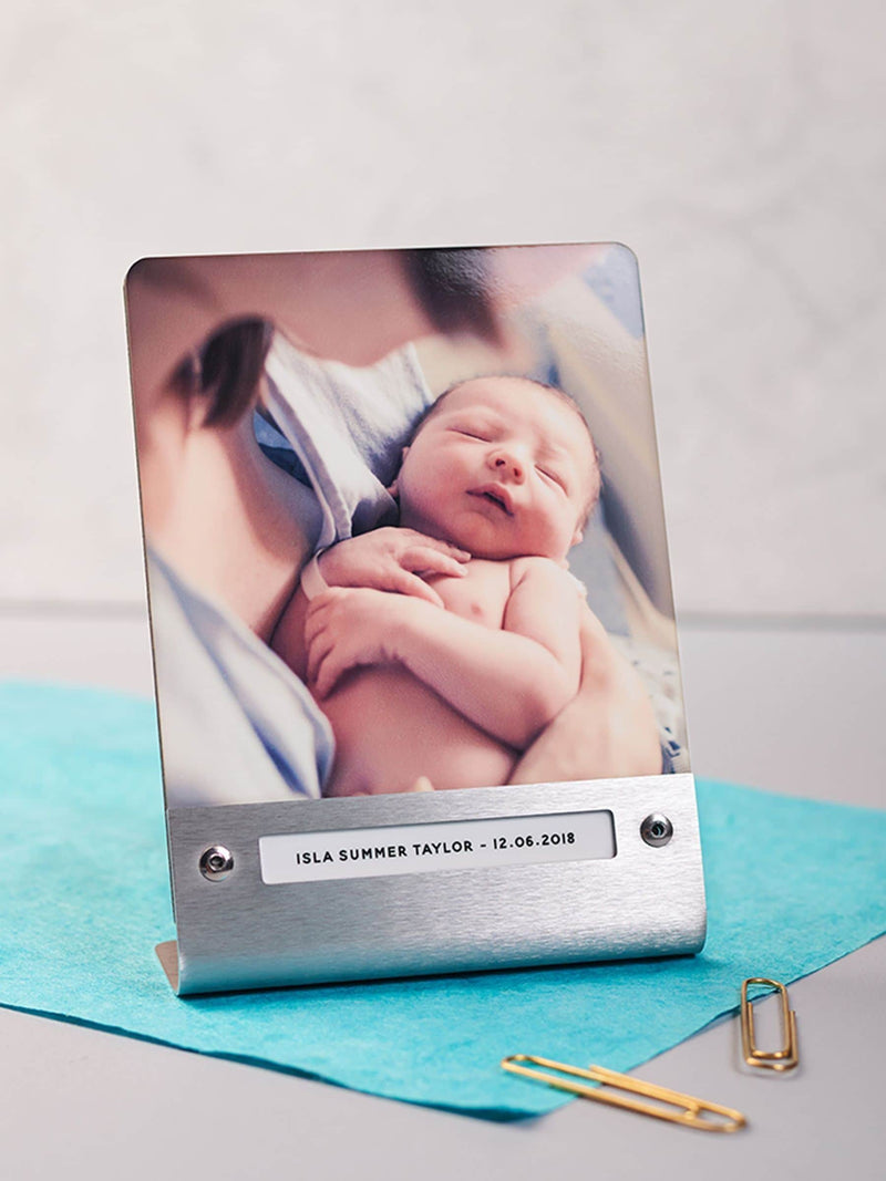Oakdene Personalised Metal Picture Frame 13x10x1cm, imported from the UK