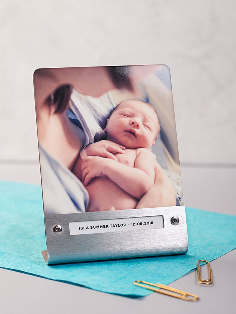 Personalised Photo Upload Metal Picture Frame by Oakdene
