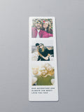 Oakdene personalised photo bookmark white aluminium - British product