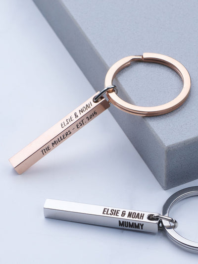 Next Oakdene Personalised Family Metal Bar Keyring- Buy online at McGrocer