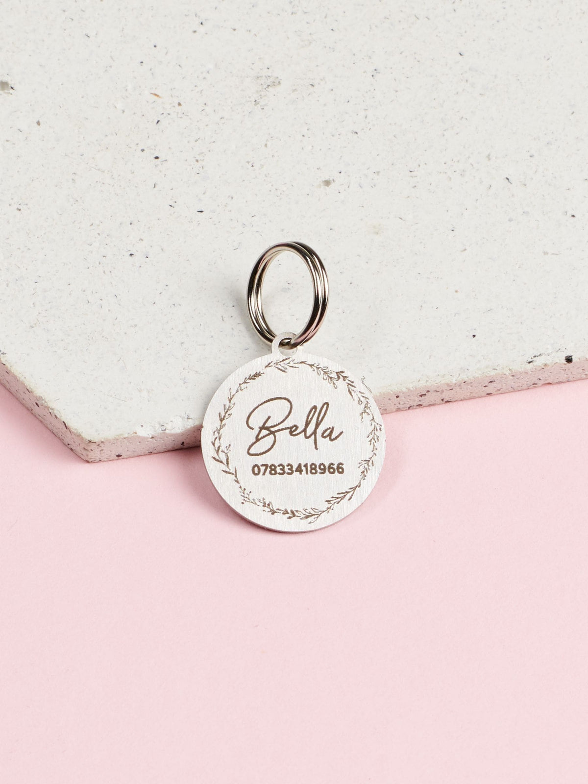 Oakdene personalised cat tag 2.3cm, UK version