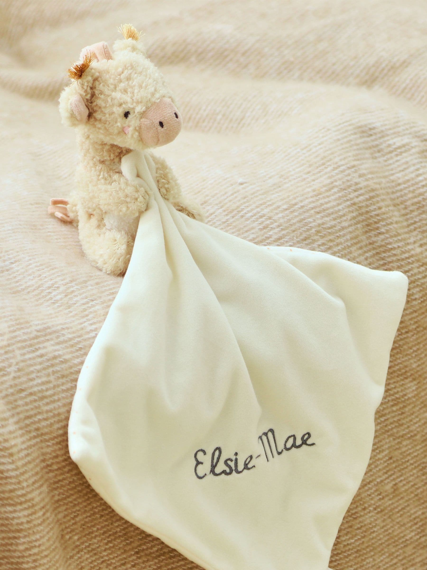 My 1st Years personalised comforter giraffe print, imported from the UK