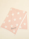 My 1st Years pink star intarsia blanket 70x90cm, imported from the UK