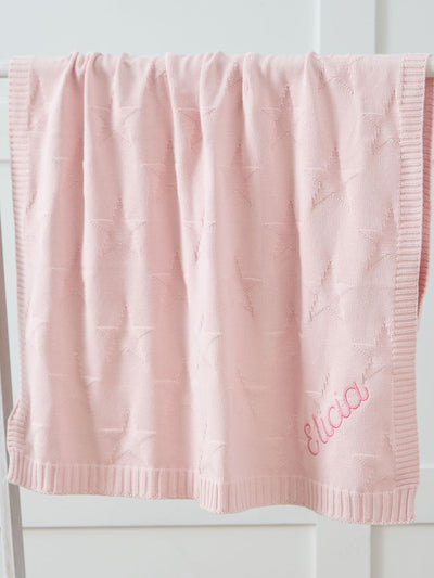 Next My 1st Years Personalised Cotton Star Jacquard Blanket- Buy online at McGrocer