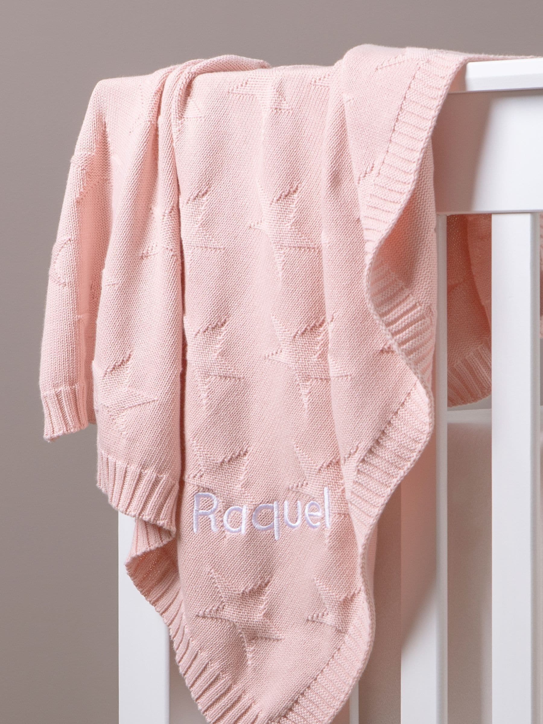 My 1st Years star jacquard blanket personalised 70x90cm, UK version