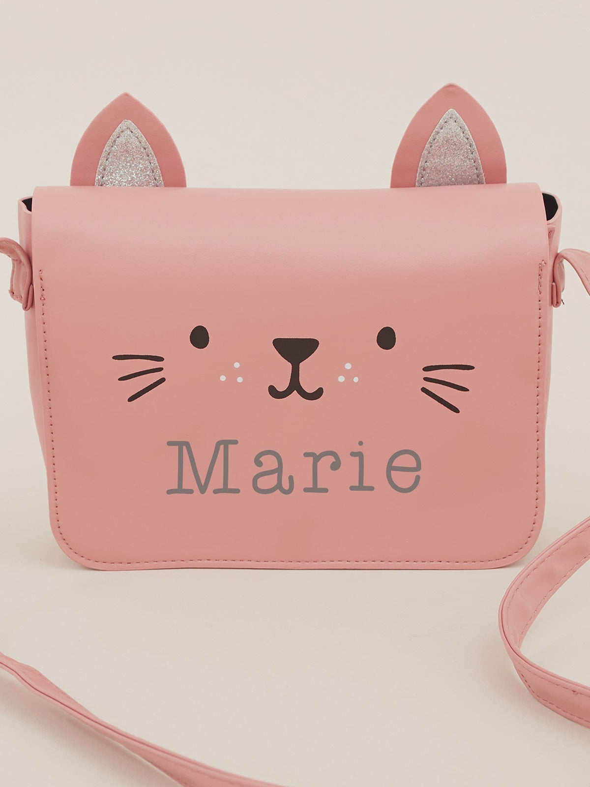 My 1st Years personalised pink cat handbag for toddlers (British brand)
