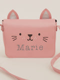 My 1st Years personalised pink cat handbag for toddlers (British brand)