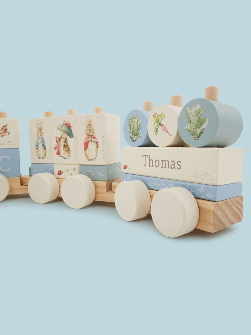 My 1st Years Peter Rabbit personalised pull along train, imported from the UK